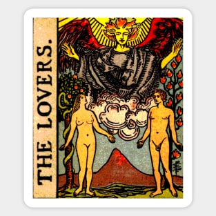 The Lovers Tarot Card Sticker